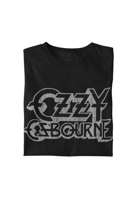 MerchMoment Ozzy Osbourne - Classic Logo T-Shirt Black