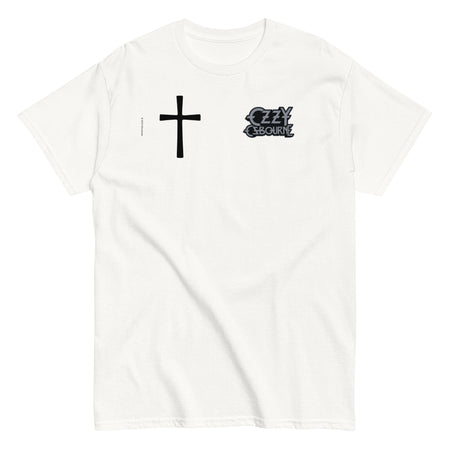 MerchMoment Ozzy Osbourne - Cross Logo T-Shirt White