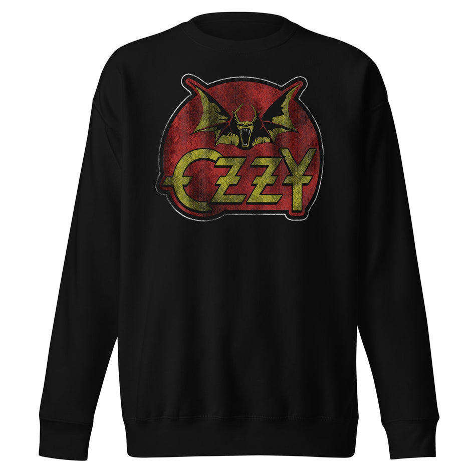 MerchMoment Ozzy Osbourne - Flaming Bat Sweatshirt Black