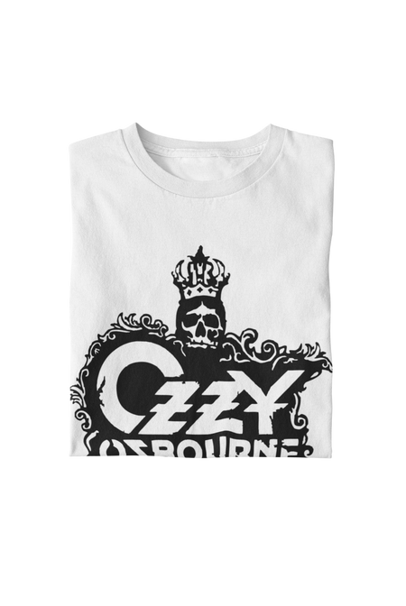 MerchMoment Ozzy Osbourne - Gilded Logo T-Shirt White