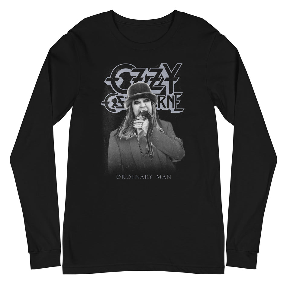 MerchMoment Ozzy Osbourne - Ordinary Man Long Sleeve T-Shirt Black