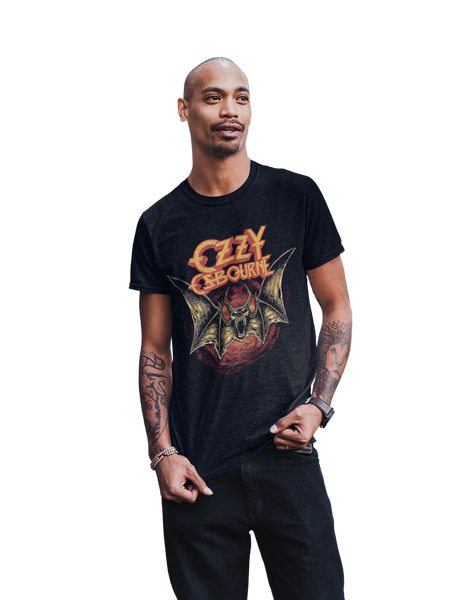 MerchMoment Ozzy Osbourne - Screaming Bat T-Shirt Black