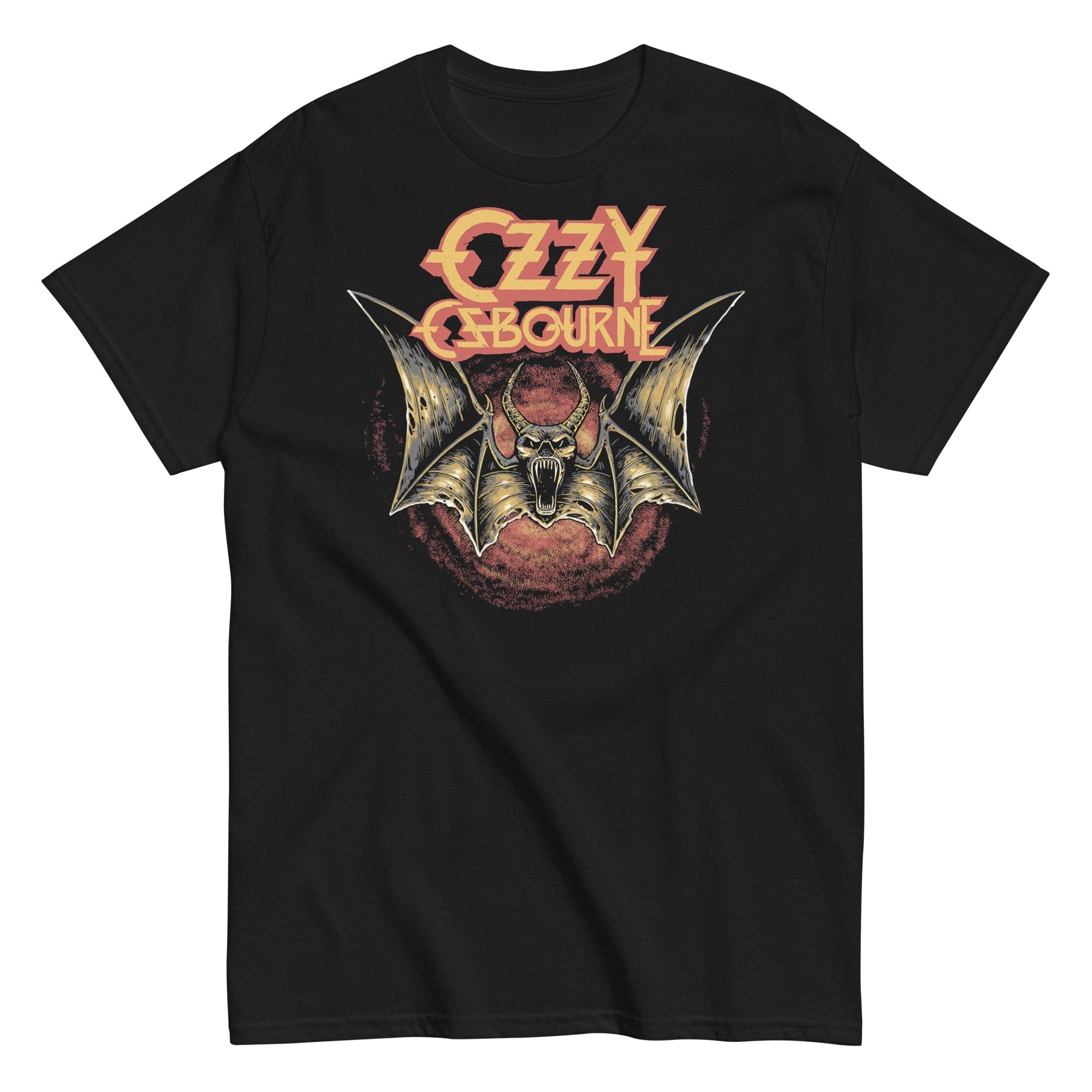 MerchMoment Ozzy Osbourne - Screaming Bat T-Shirt Black