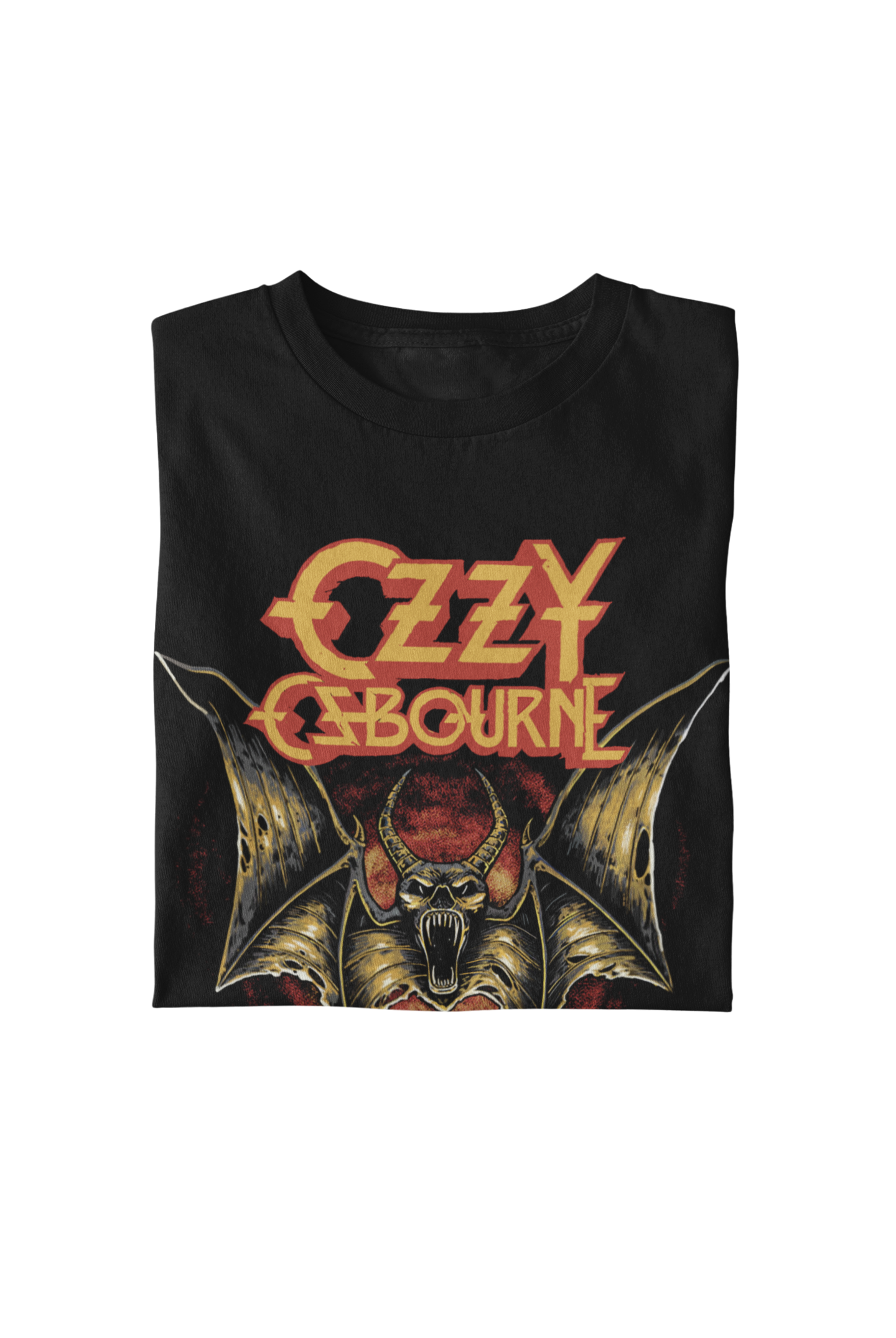 MerchMoment Ozzy Osbourne - Screaming Bat T-Shirt Black