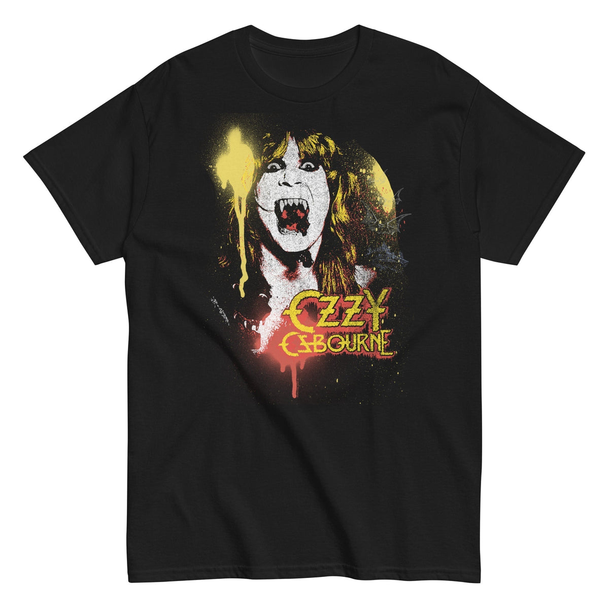 MerchMoment Ozzy Osbourne - Screaming T-Shirt Black