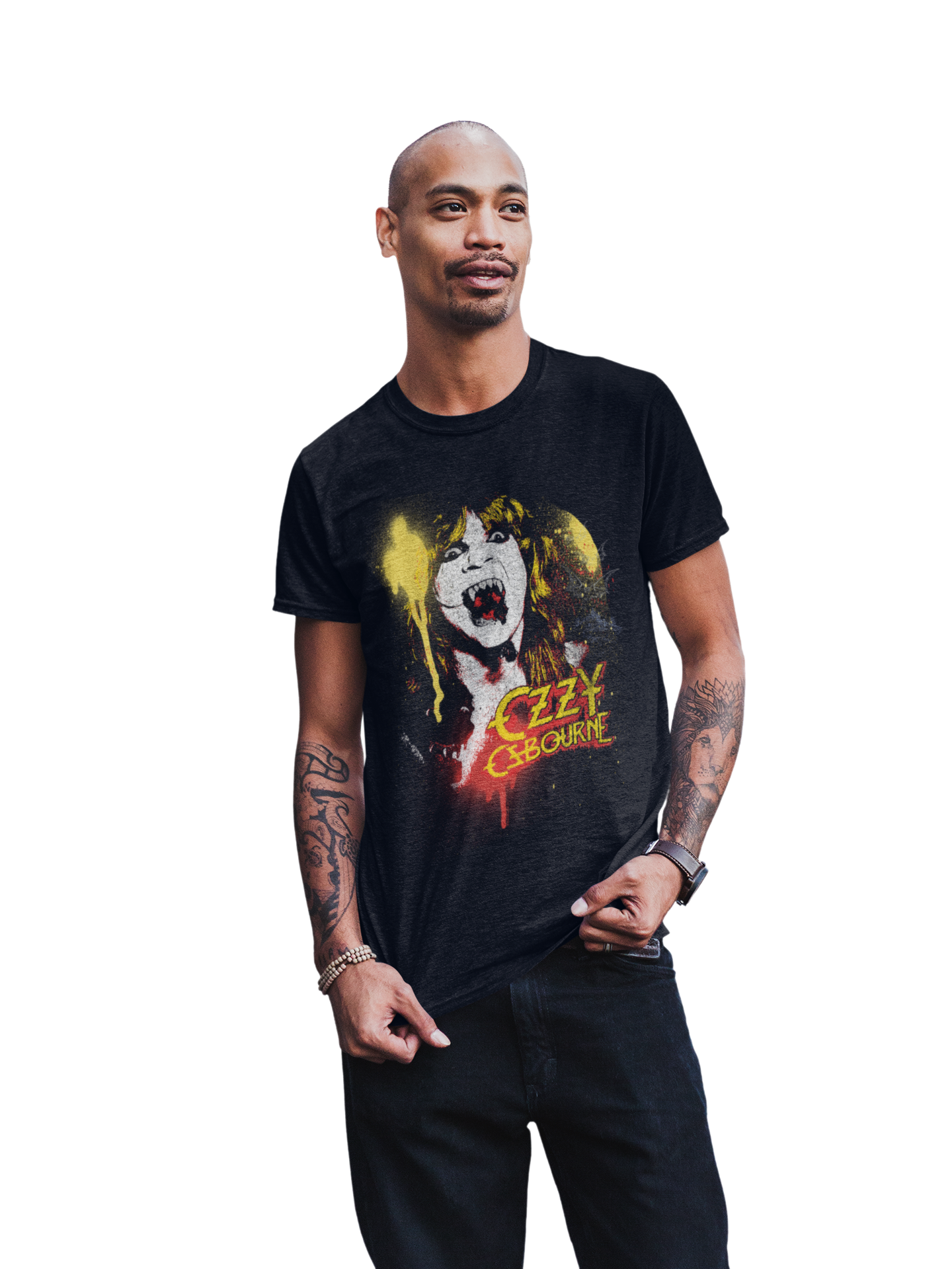 MerchMoment Ozzy Osbourne - Screaming T-Shirt Black