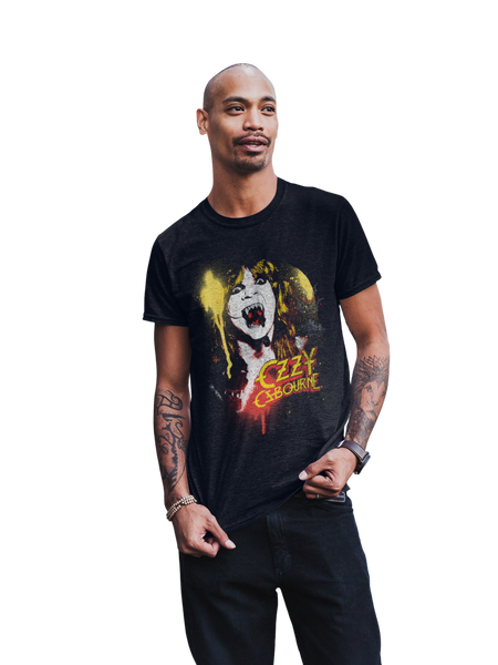 MerchMoment Ozzy Osbourne - Screaming T-Shirt Black