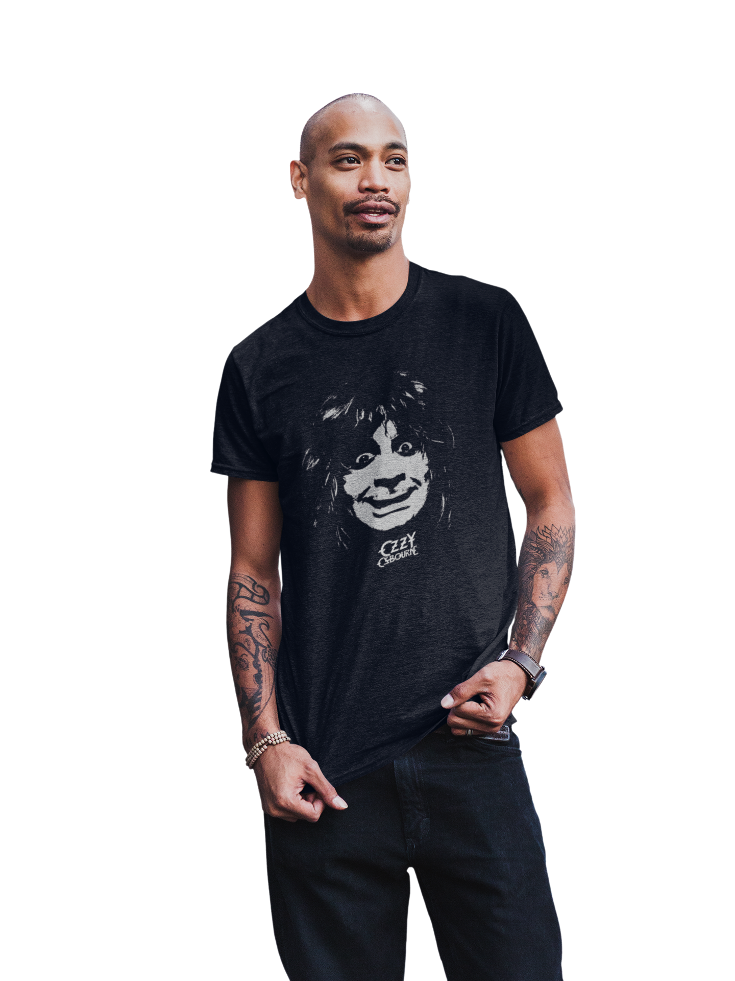 MerchMoment Ozzy Osbourne - Smile T-Shirt Black