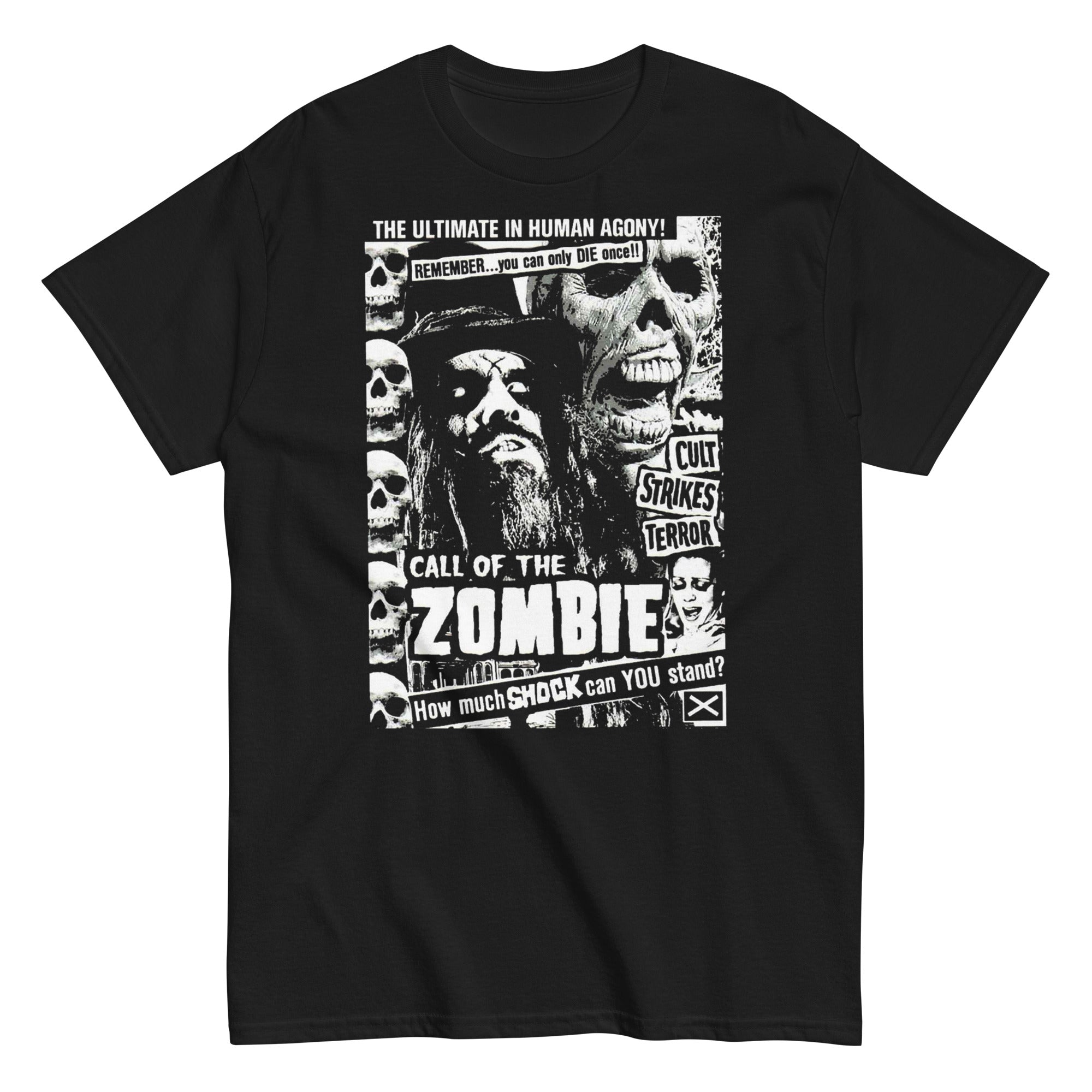 MerchMoment Rob Zombie - Black and White T-Shirt Black