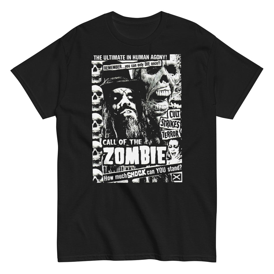 MerchMoment Rob Zombie - Black and White T-Shirt Black