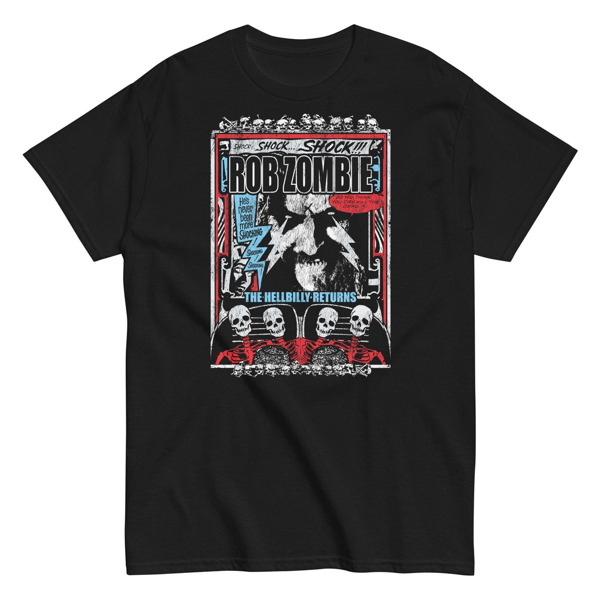MerchMoment Rob Zombie - Comic Book T-Shirt Black
