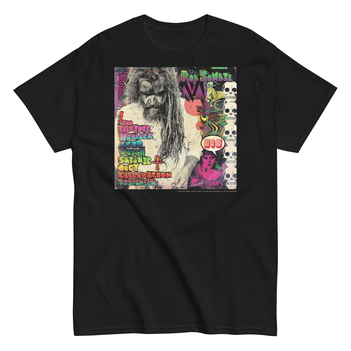 MerchMoment Rob Zombie - Electric Acid T-Shirt Black