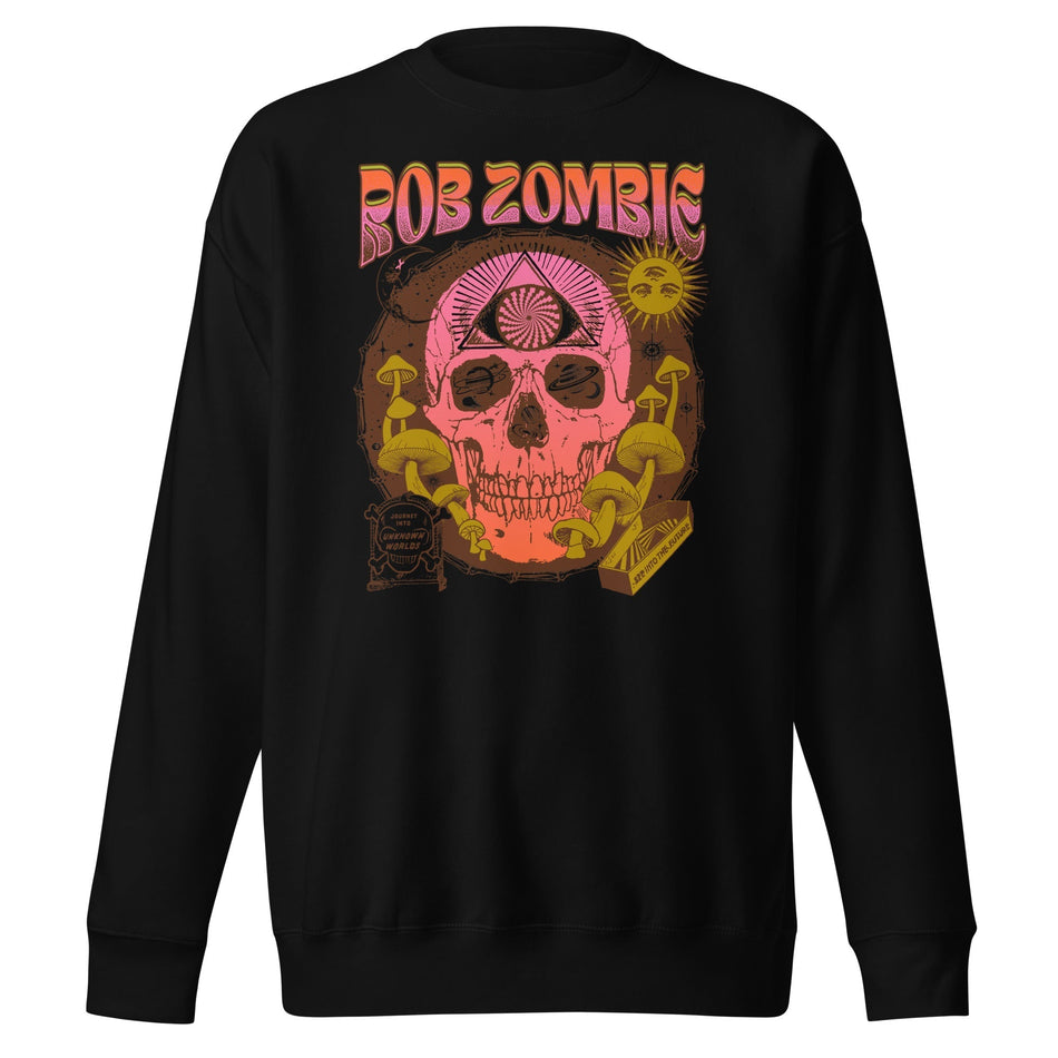 MerchMoment Rob Zombie - Hippie Skull Sweatshirt Black