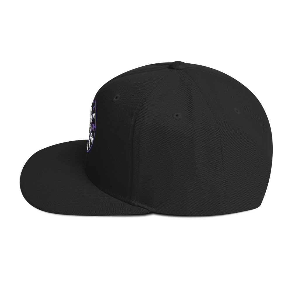 MerchMoment Rob Zombie Staring Black Embroidered Snap Back Hat