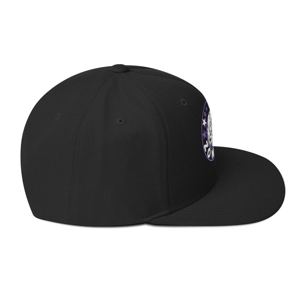 MerchMoment Rob Zombie Staring Black Embroidered Snap Back Hat