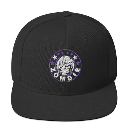 MerchMoment Rob Zombie Staring Black Embroidered Snap Back Hat