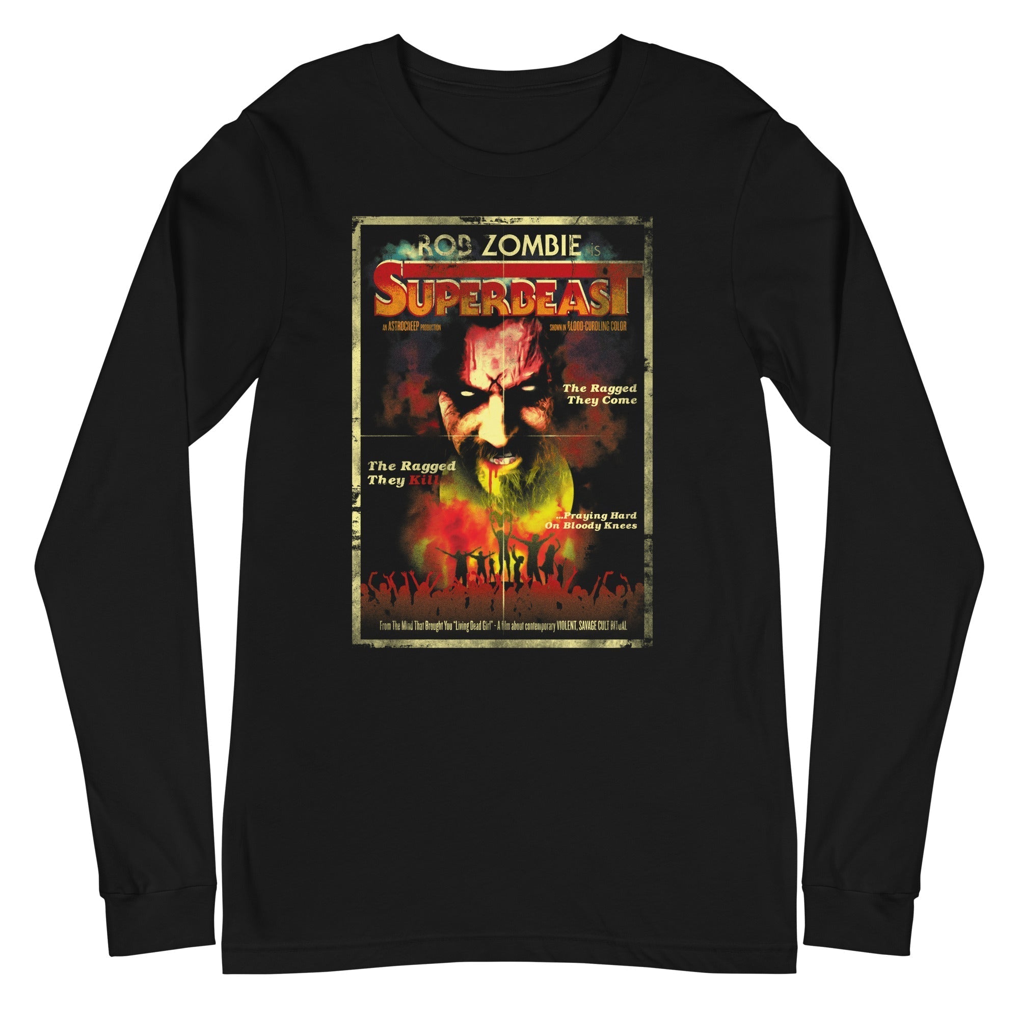 MerchMoment Rob Zombie - Superbeast Long Sleeve T-Shirt Black