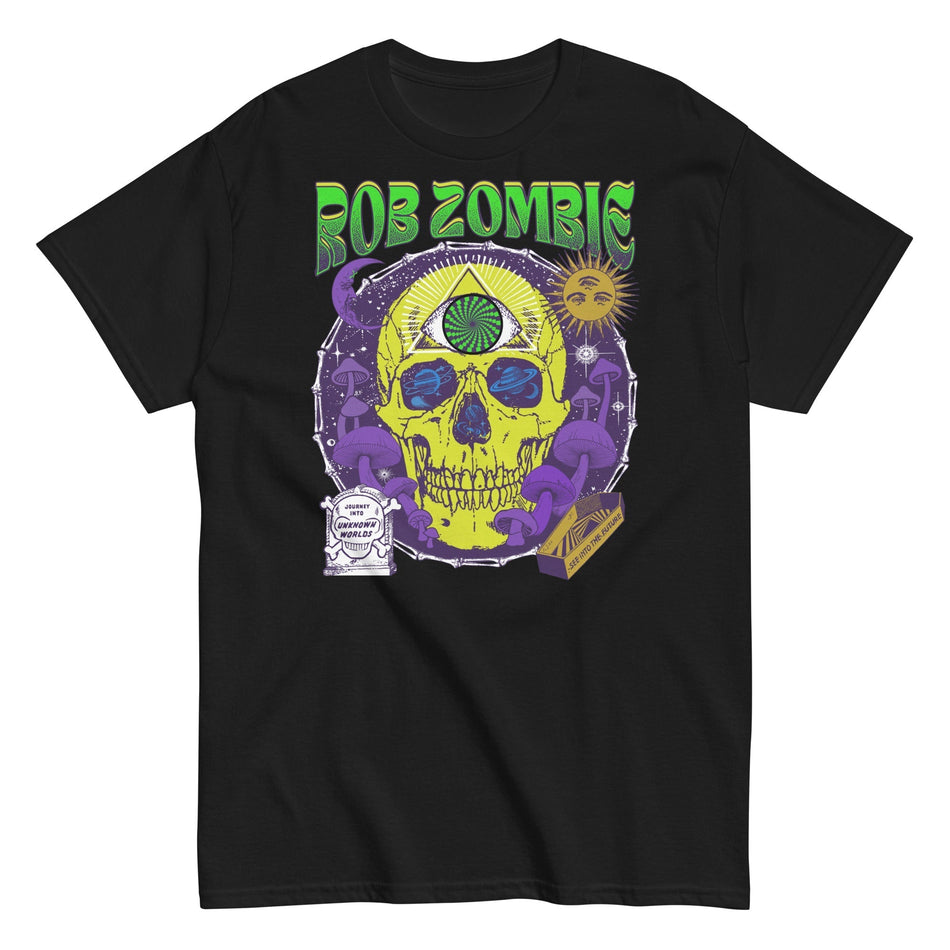 MerchMoment Rob Zombie - Yellow Skull T-Shirt Black