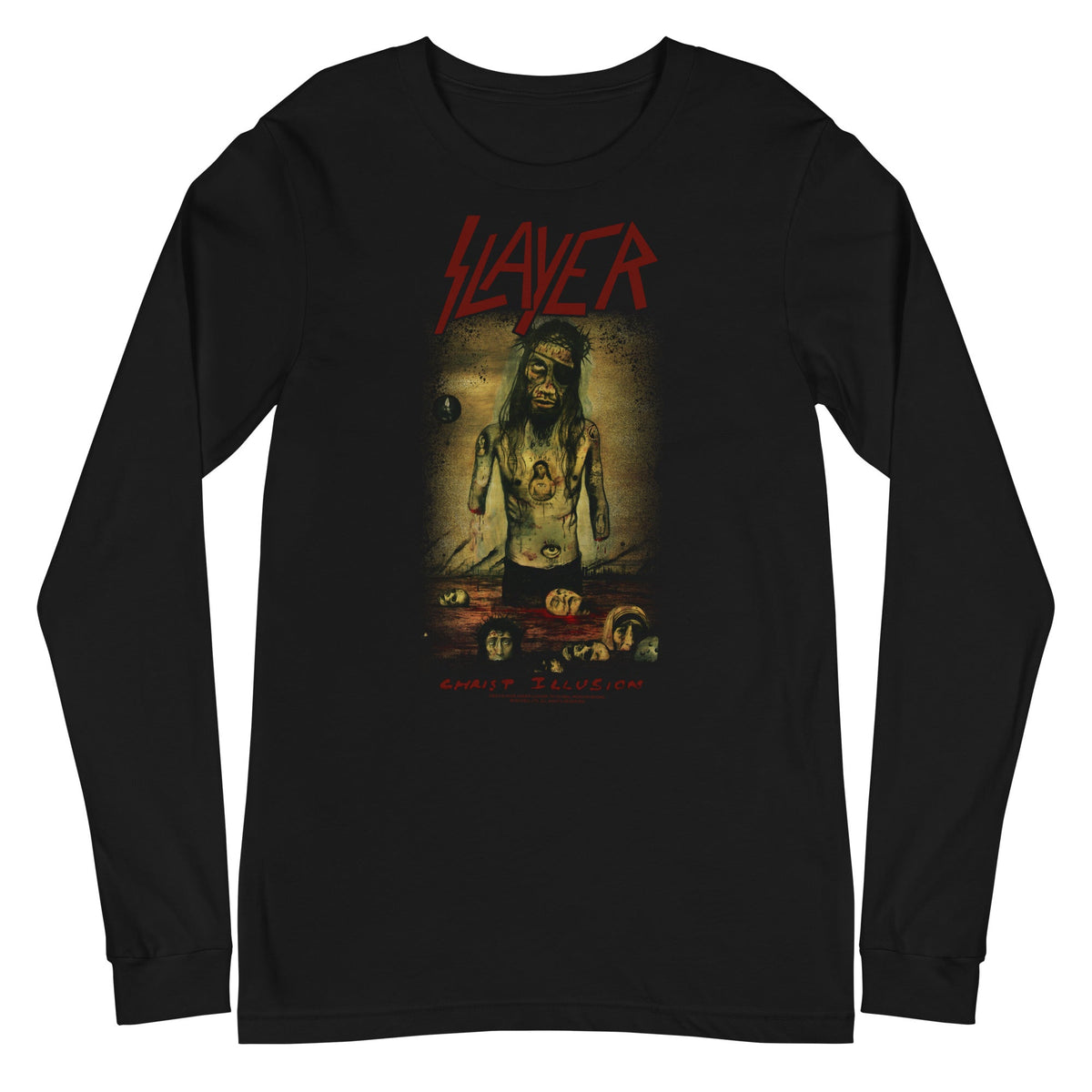MerchMoment Slayer - Christ Illusion Long Sleeve T-Shirt Black