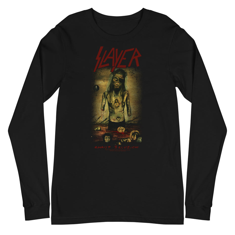 MerchMoment Slayer - Christ Illusion Long Sleeve T-Shirt Black
