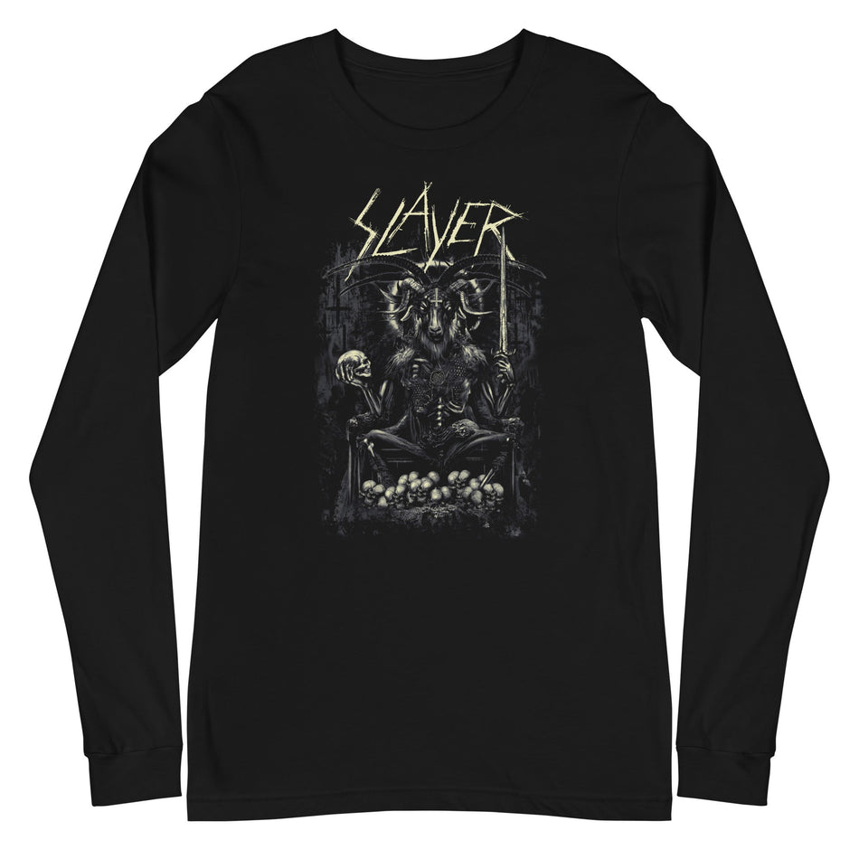 MerchMoment Slayer - Demon Head Long Sleeve T-Shirt Black