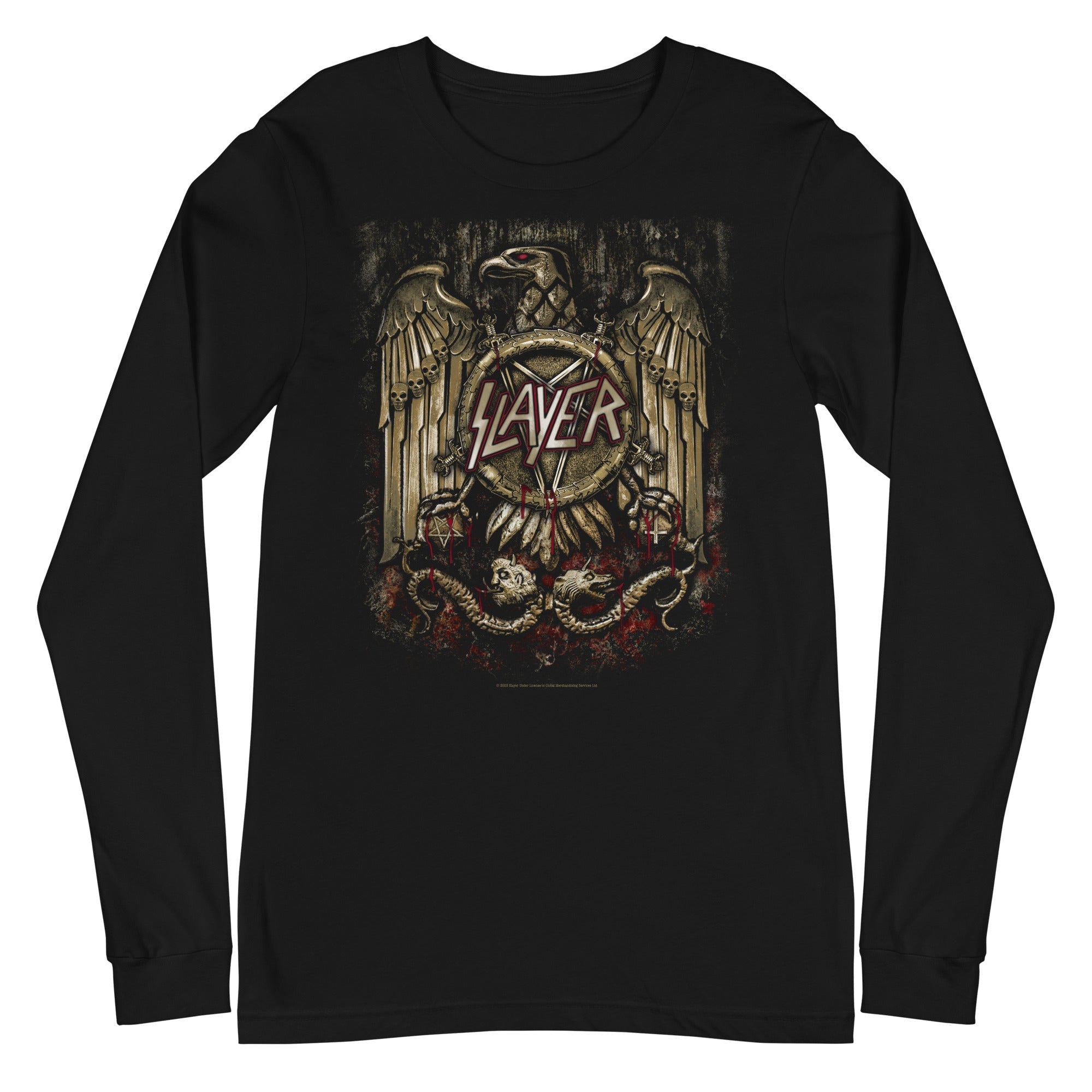 MerchMoment Slayer - Eagle Statue Long Sleeve T-Shirt Black