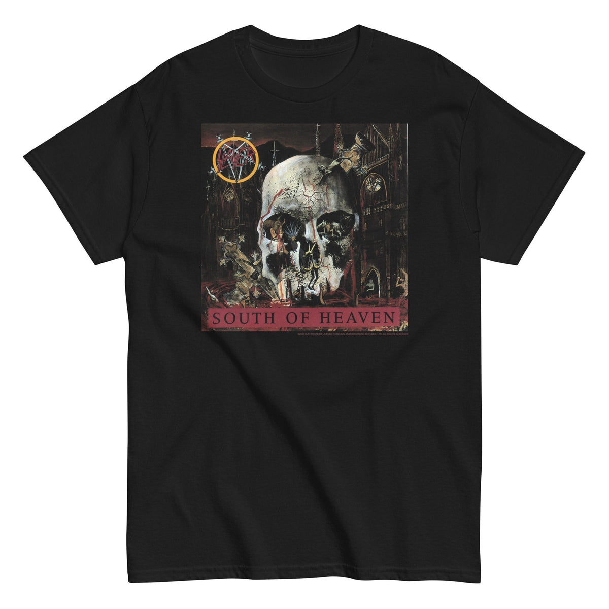 MerchMoment Slayer - Heaven Cover T-Shirt Black
