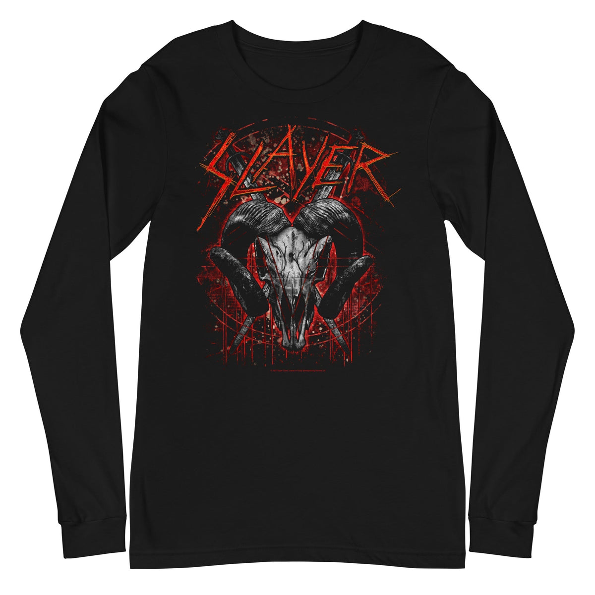 MerchMoment Slayer - Ram's Head Long Sleeve T-Shirt Black