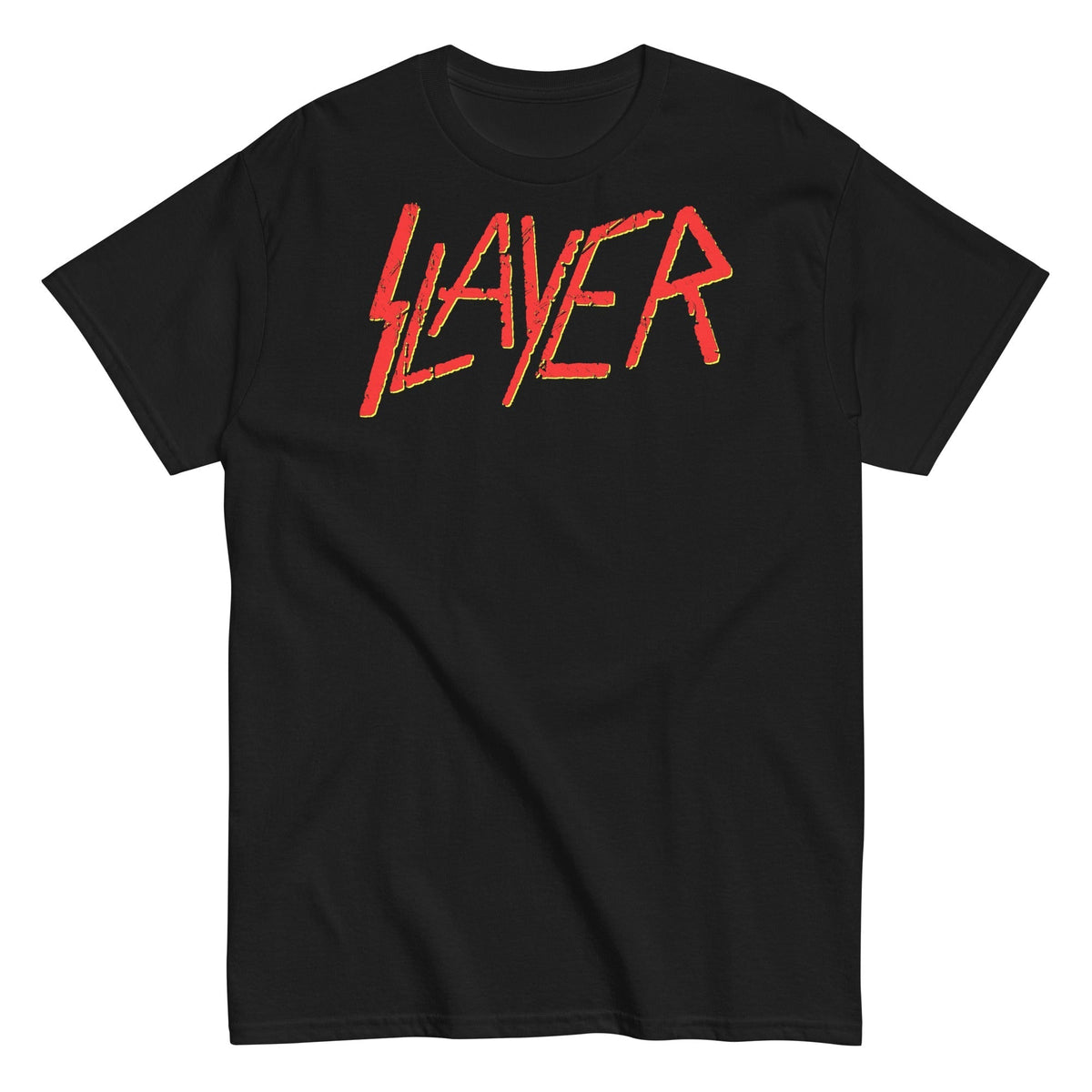 MerchMoment Slayer - Red Logo T-Shirt Black