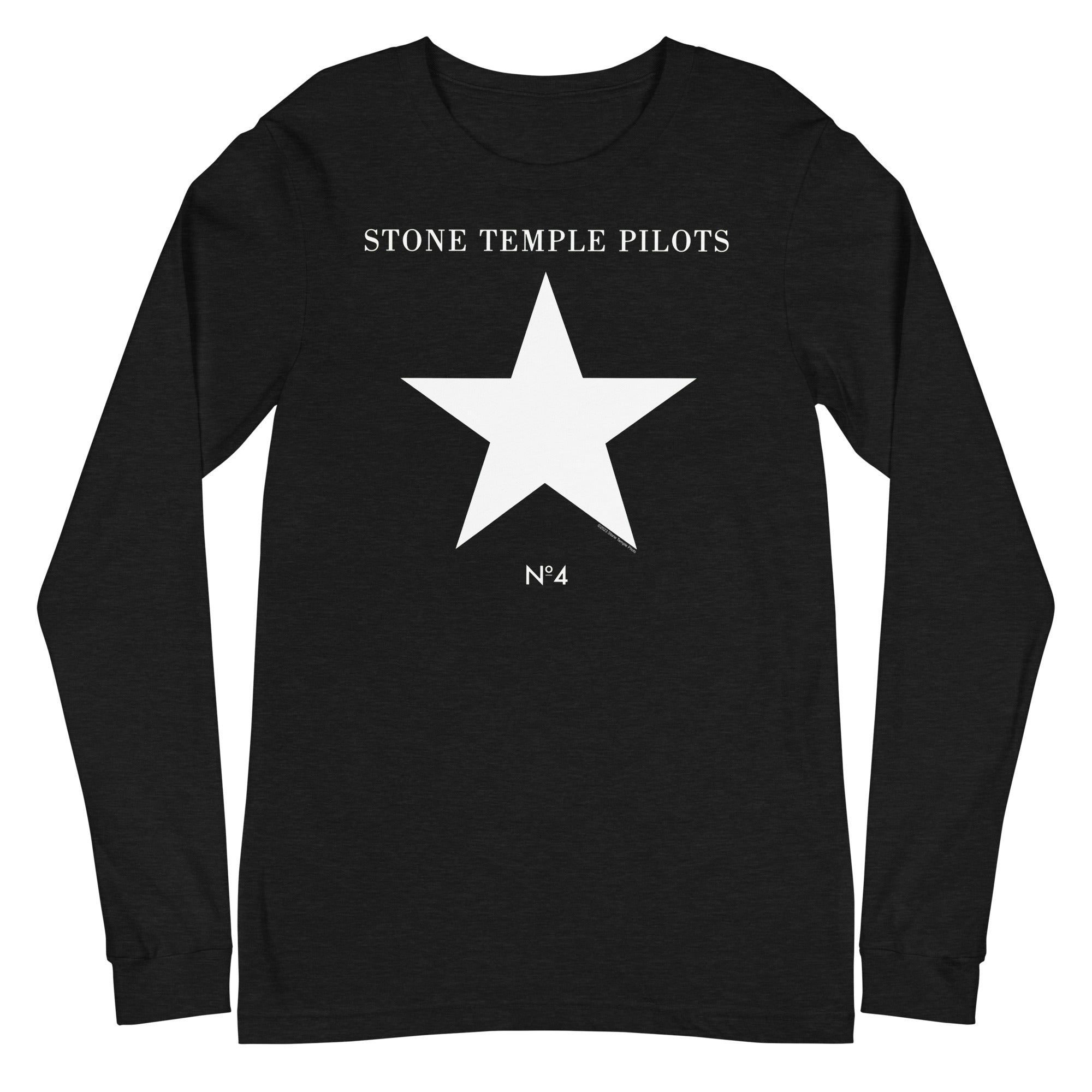 MerchMoment Stone Temple Pilots - No. 4 Long Sleeve T-Shirt Black