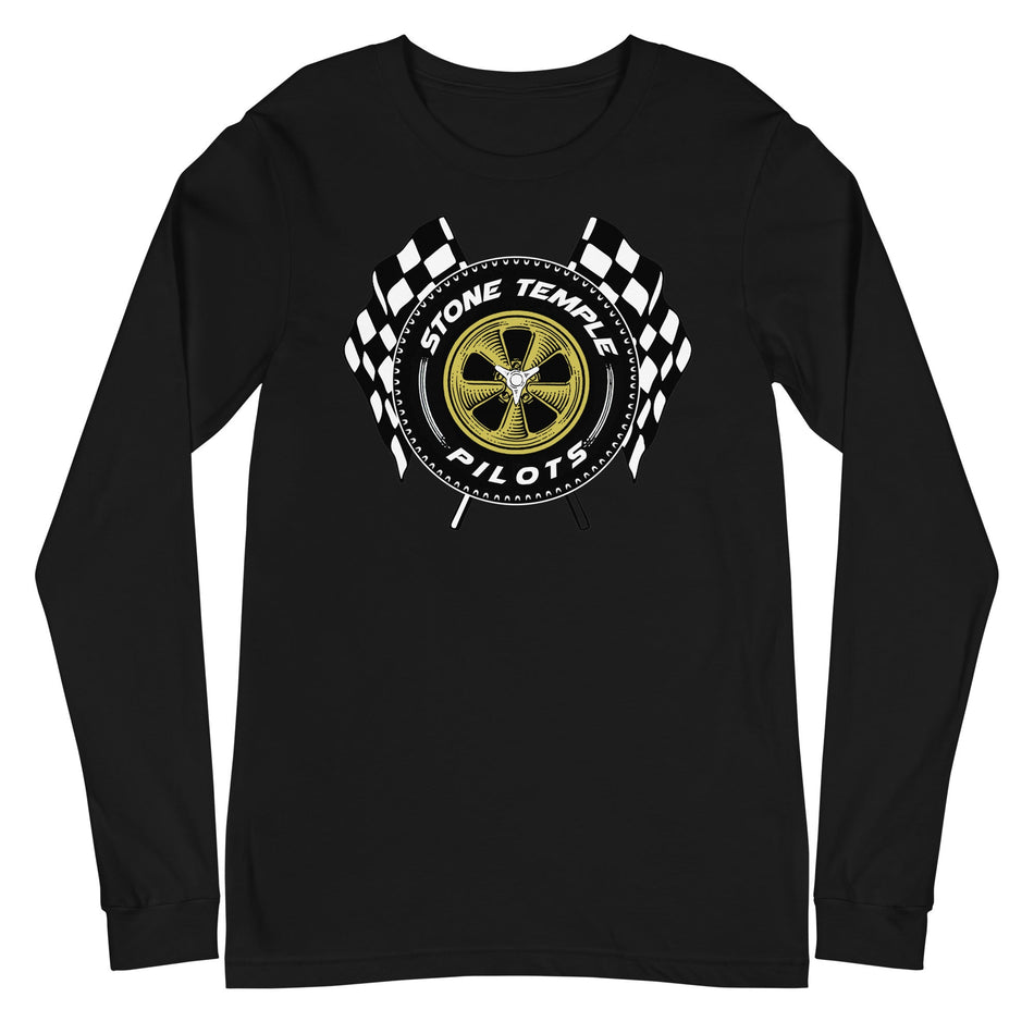 MerchMoment Stone Temple Pilots - Racing Tire Long Sleeve T-Shirt Black