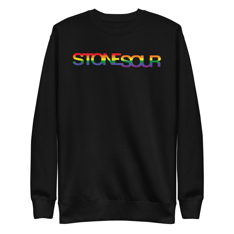 MerchMoment Stone Temple Pilots - StoneSour Rainbow Sweatshirt Black