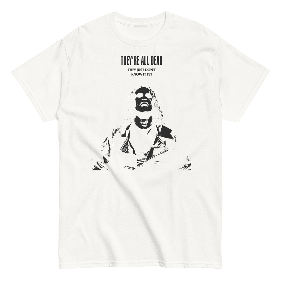 MerchMoment The Crow - Black Outline T-Shirt White