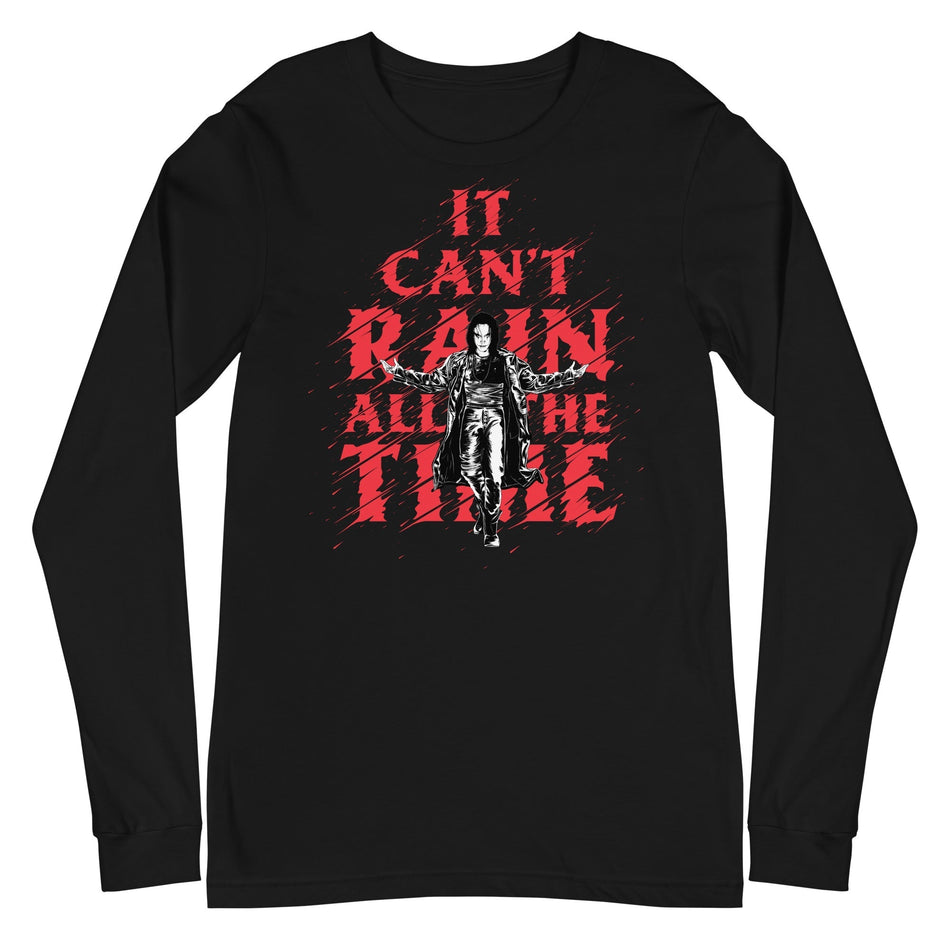 MerchMoment The Crow - It Can't Rain All the Time Long Sleeve T-Shirt Black