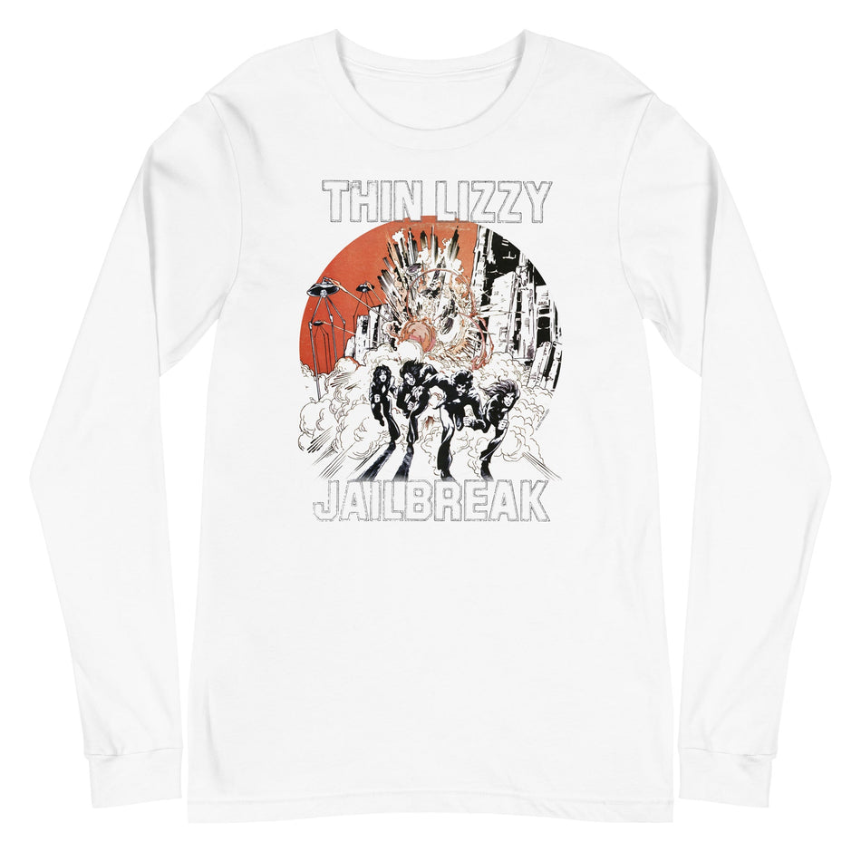 MerchMoment Thin Lizzy - Arctic Jail Long Sleeve T-Shirt White