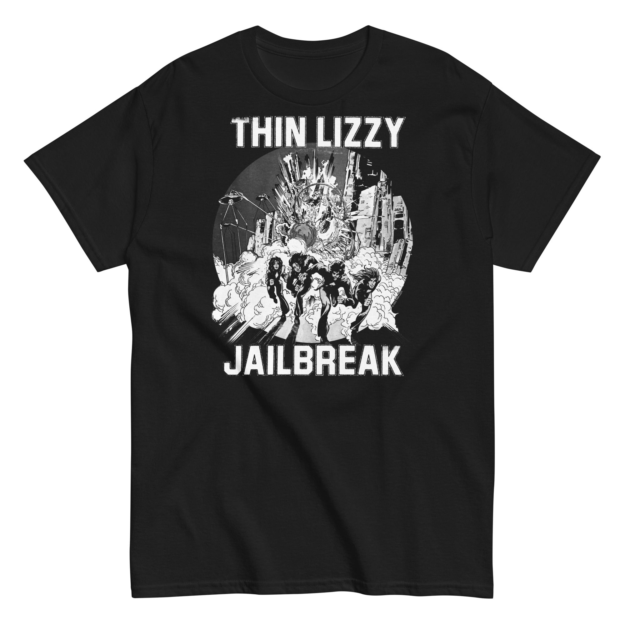 MerchMoment Thin Lizzy - White Jailbreak T-Shirt Black