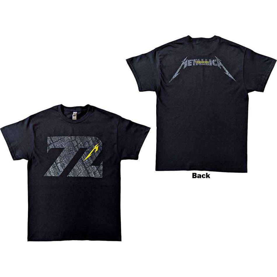Metallica 72 Seasons Charred Logo Black