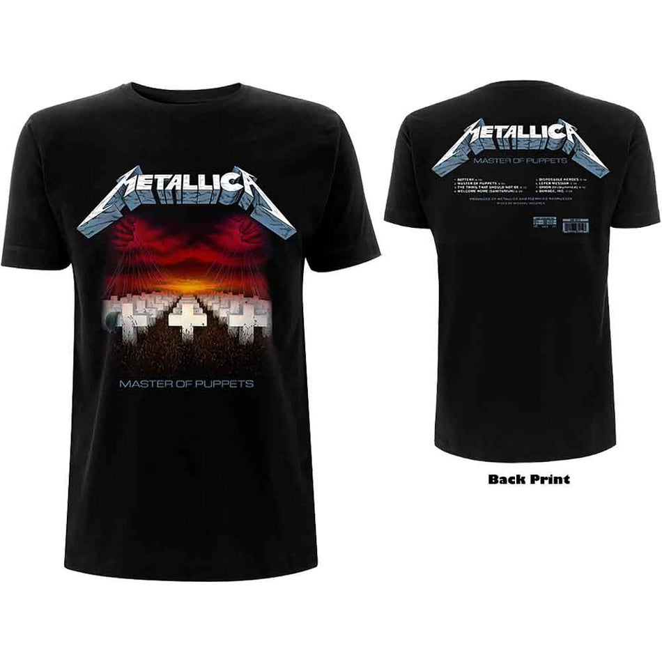Metallica Master of Puppets Tracks Black