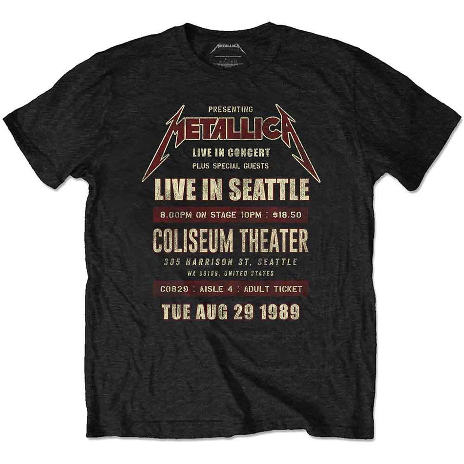 Metallica Seattle '89 Black