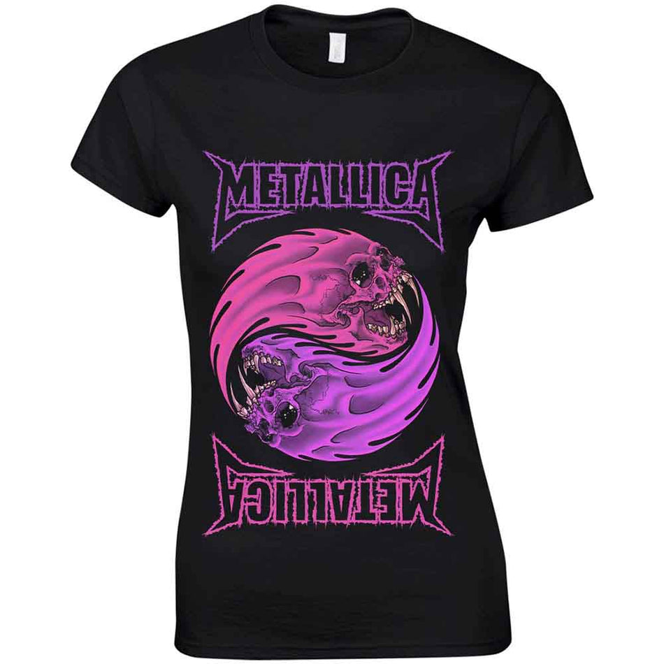 Metallica Yin Yang Purple Black