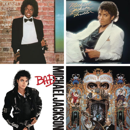Michael Jackson 4 Album Collection: Off the Wall / Thriller / Bad /Dangerous - Limited Pressing Vinyl Record Album Set