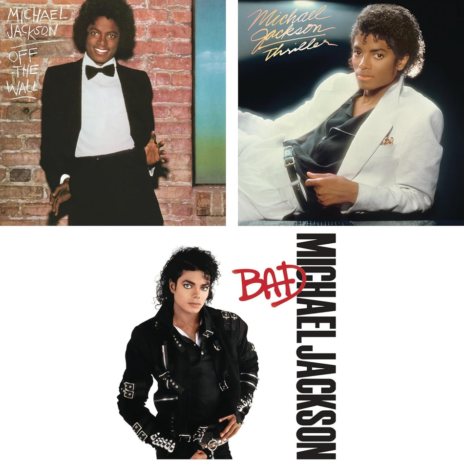 Michael Jackson Album Collection: Off the Wall / Thriller / Bad - Limited Pressing 3 Vinyl Record Set