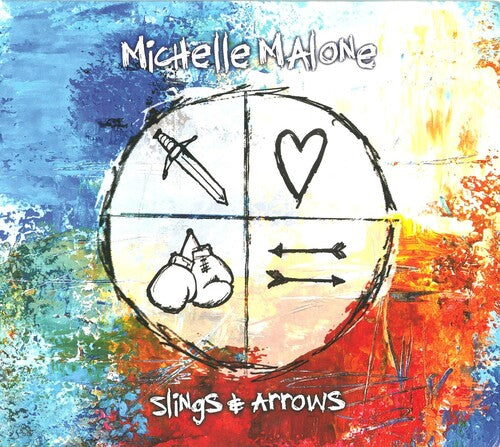Michelle Malone Slings & Arrows - Record Album - Vinyl LP