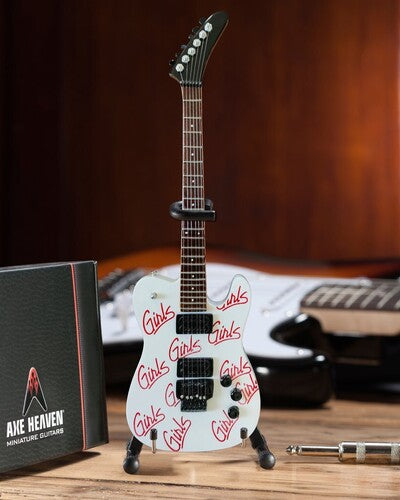 Mick Mars Signature White Girls, Girls, Girls 10 Inch Miniature Guitar Replica - Accessory