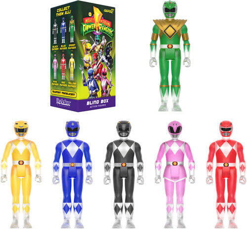 Mighty Morphin Power Rangers 01 - Blind Box Flat Super7 - Mighty Morphin Power Rangers - Reaction Blind Box Wv1 - 12pc Flat - Collector's Edition