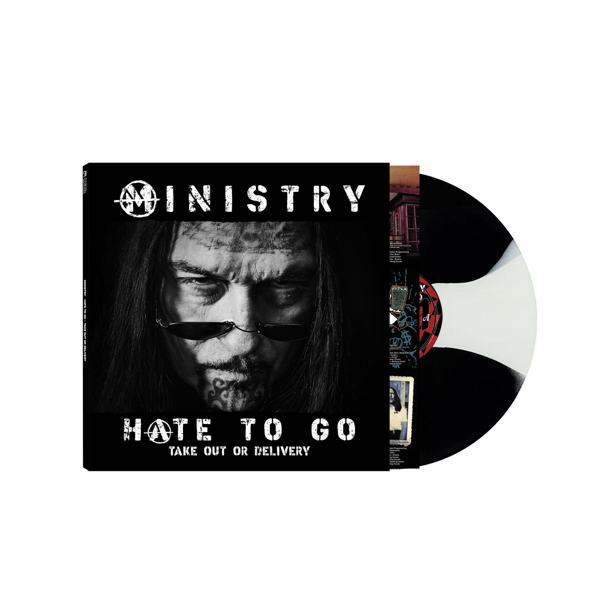 MINISTRY Hate To Go - Take Out Or Delivery (Indie Exclusive) [Black/White Butterfly Burst]