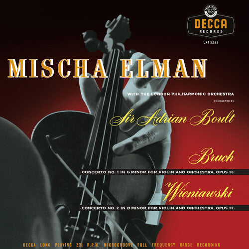 Mischa Elman Bruch & Wieniawski Concertos - Record Album - Vinyl LP