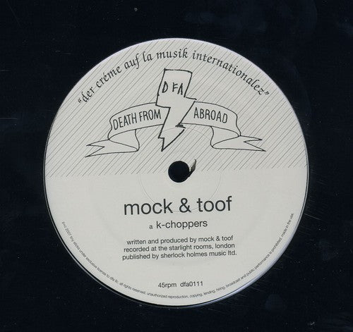 Mock & Toof K-Choppers - Record Album - Vinyl LP