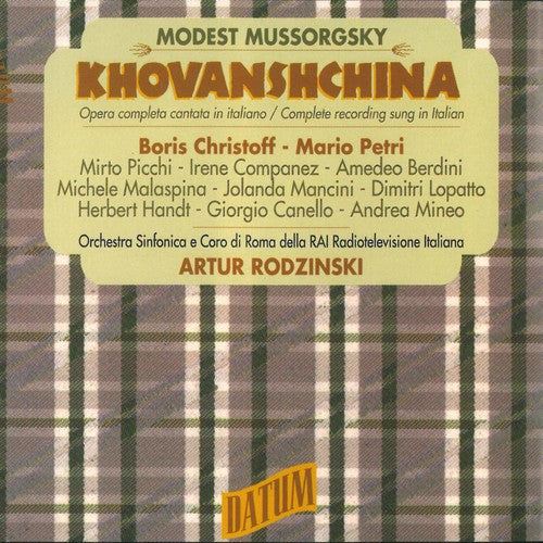Modest Mussorgsky / Christoff / Rodzinski Modest Mussorgsky: Khovanshchina - 2-Disc CD Album