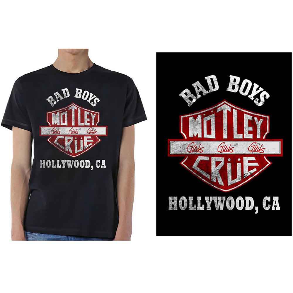 Motley Crue Bad Boys Shield Black